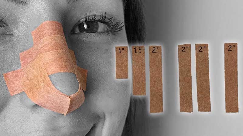 ویدیو آموزش چسب زدن بینی چسب زدن بینی انواع چسب بینی در ابعاد مختلف
